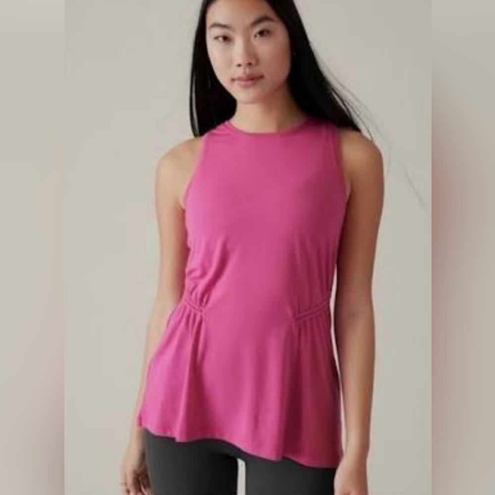 *NWT* Athleta Air Out Cinch Tank Womens Size XXS~Pink💕